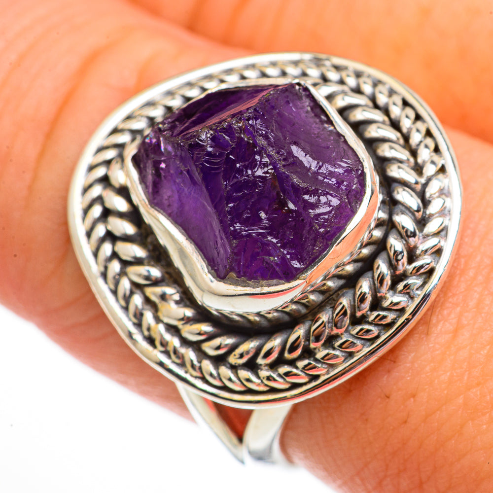 Amethyst Rings handcrafted by Anasilvercos - RING70593