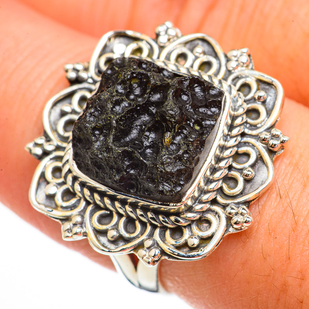 Tektite Rings handcrafted by Anasilvercos - RING70597