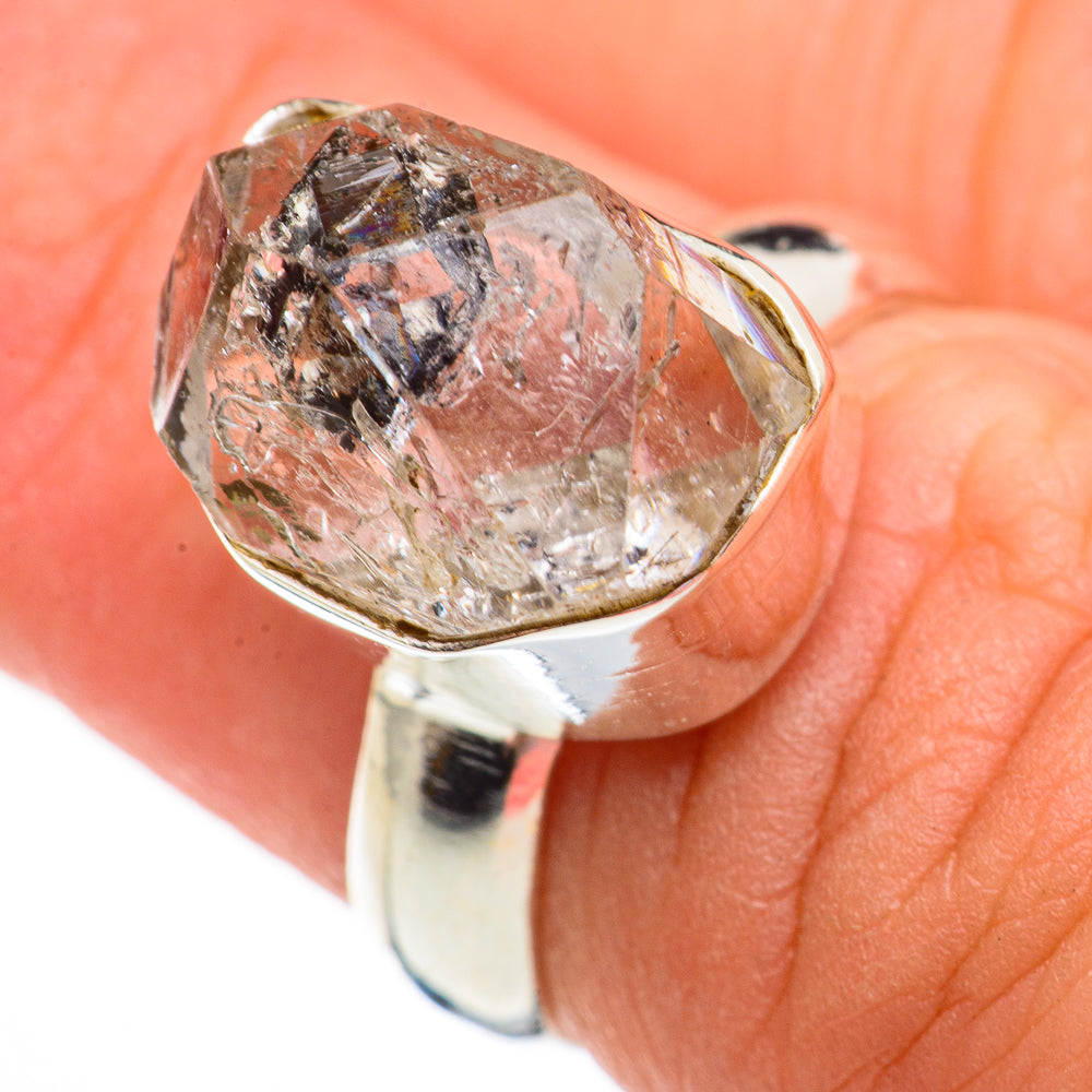 Herkimer Diamond Rings handcrafted by Anasilvercos - RING70601
