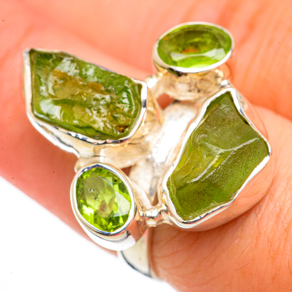 Peridot Rings handcrafted by Anasilvercos - RING70616
