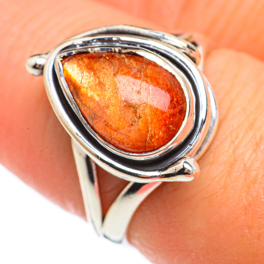 Sunstone Rings handcrafted by Anasilvercos - RING70622