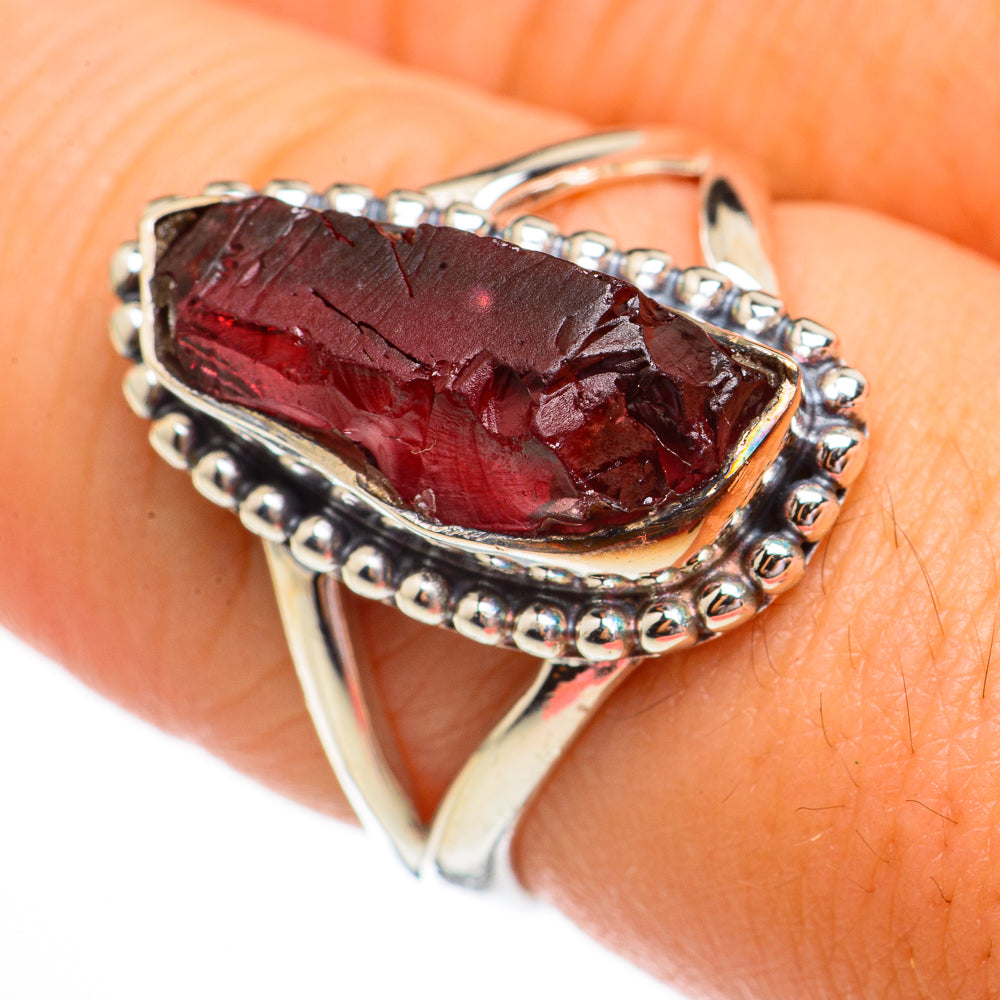 Garnet Rings handcrafted by Anasilvercos - RING70630