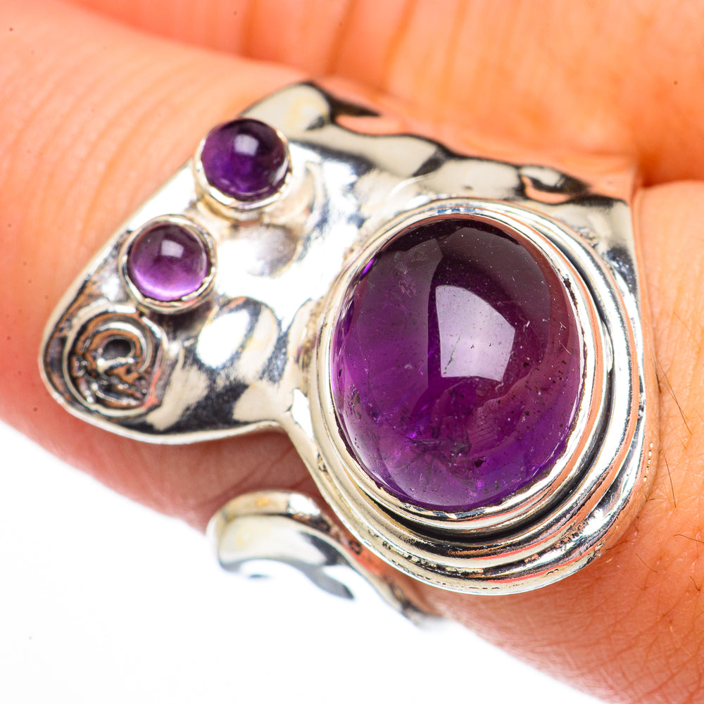 Amethyst Rings handcrafted by Anasilvercos - RING70632