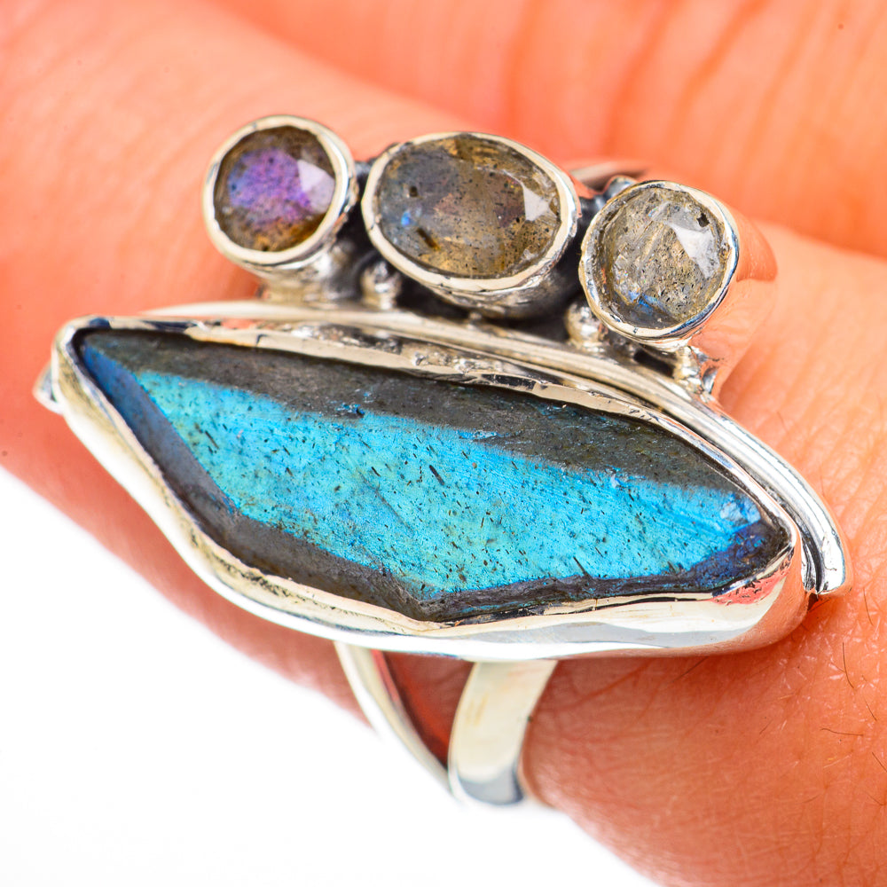 Labradorite Rings handcrafted by Anasilvercos - RING70652