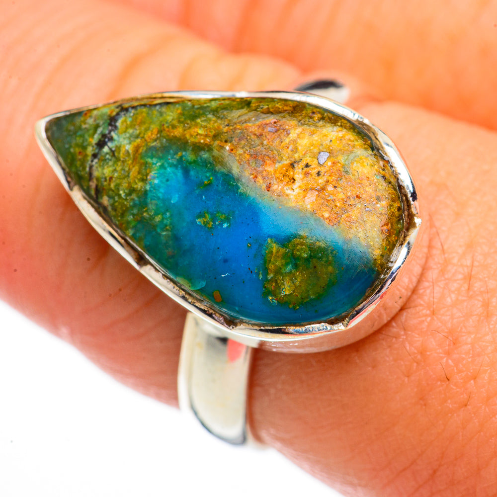 Peruvian Opal Rings handcrafted by Anasilvercos - RING70655