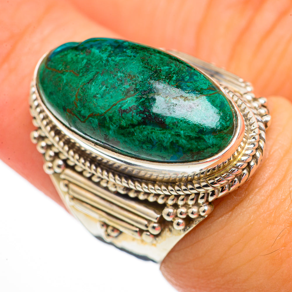 Chrysocolla Rings handcrafted by Anasilvercos - RING70657
