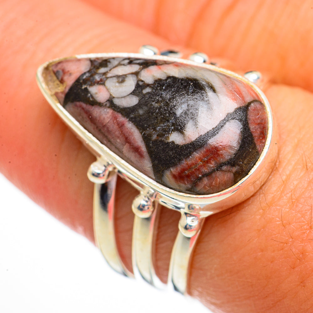 Crinoid Fossil Rings handcrafted by Anasilvercos - RING70661