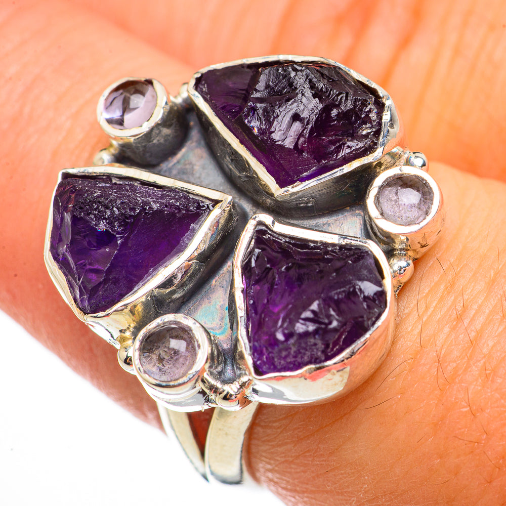 Amethyst Rings handcrafted by Anasilvercos - RING70674