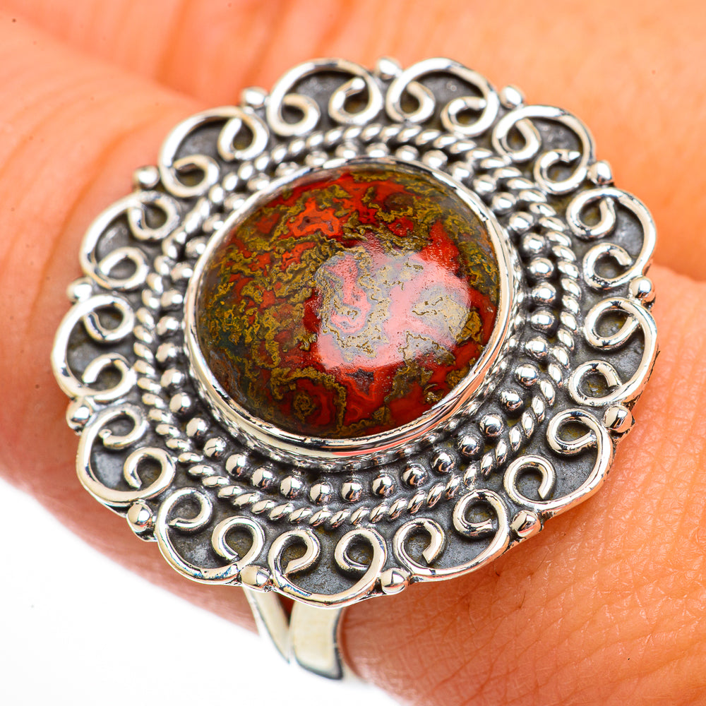 Moroccan Agate Rings handcrafted by Anasilvercos - RING70698