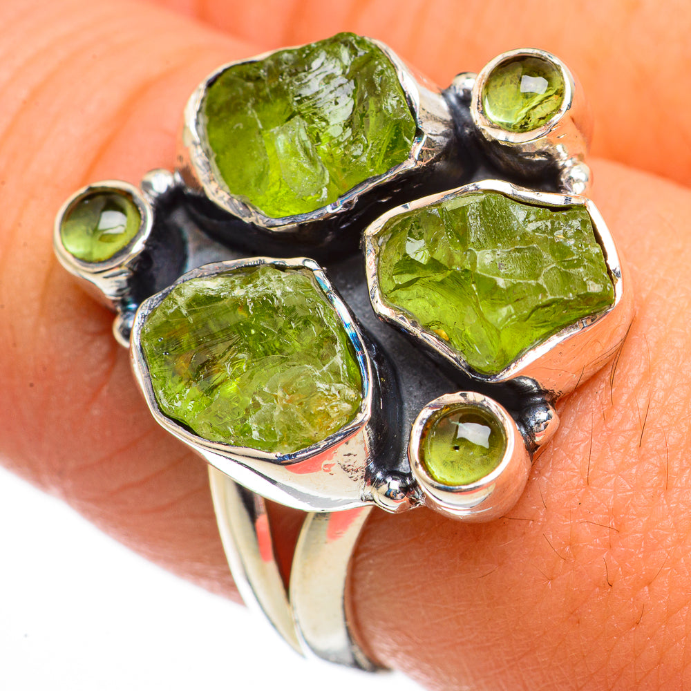 Peridot Rings handcrafted by Anasilvercos - RING70732