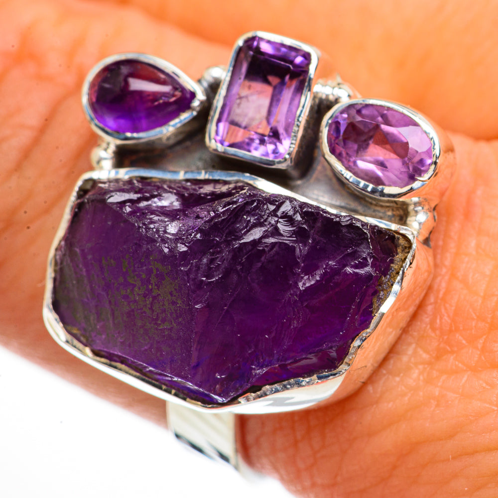 Amethyst Rings handcrafted by Anasilvercos - RING70746