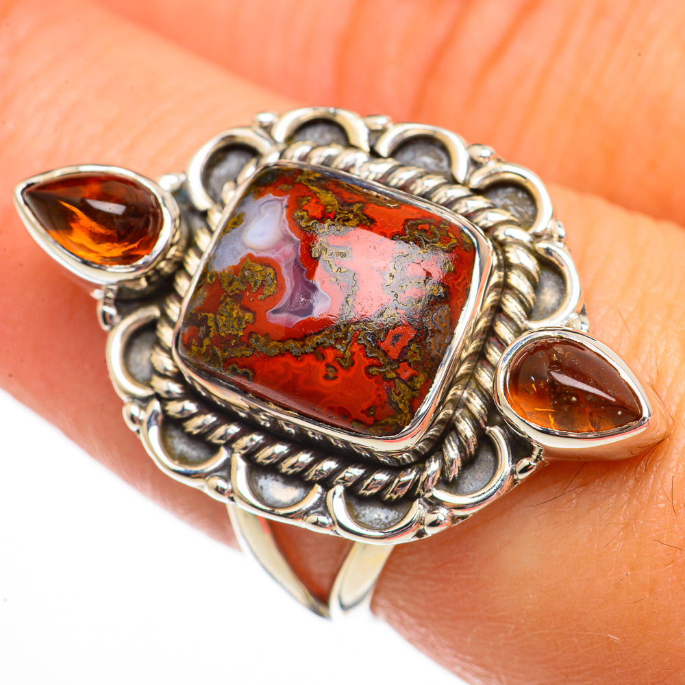 Moroccan Agate Rings handcrafted by Anasilvercos - RING70770
