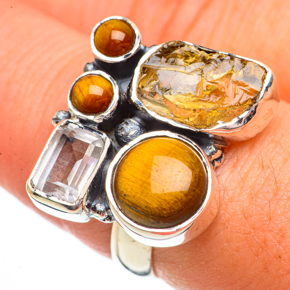 Tiger Eye Rings handcrafted by Anasilvercos - RING70776