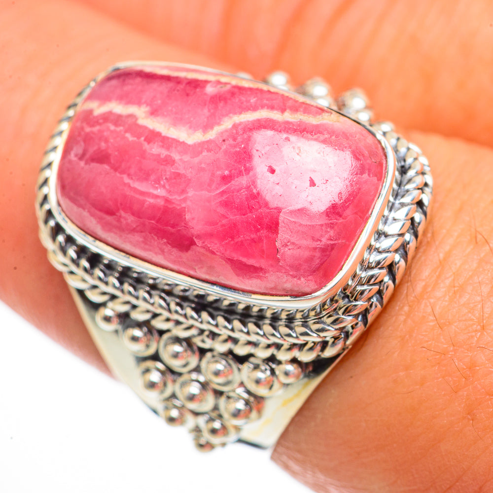 Rhodochrosite Rings handcrafted by Anasilvercos - RING70780