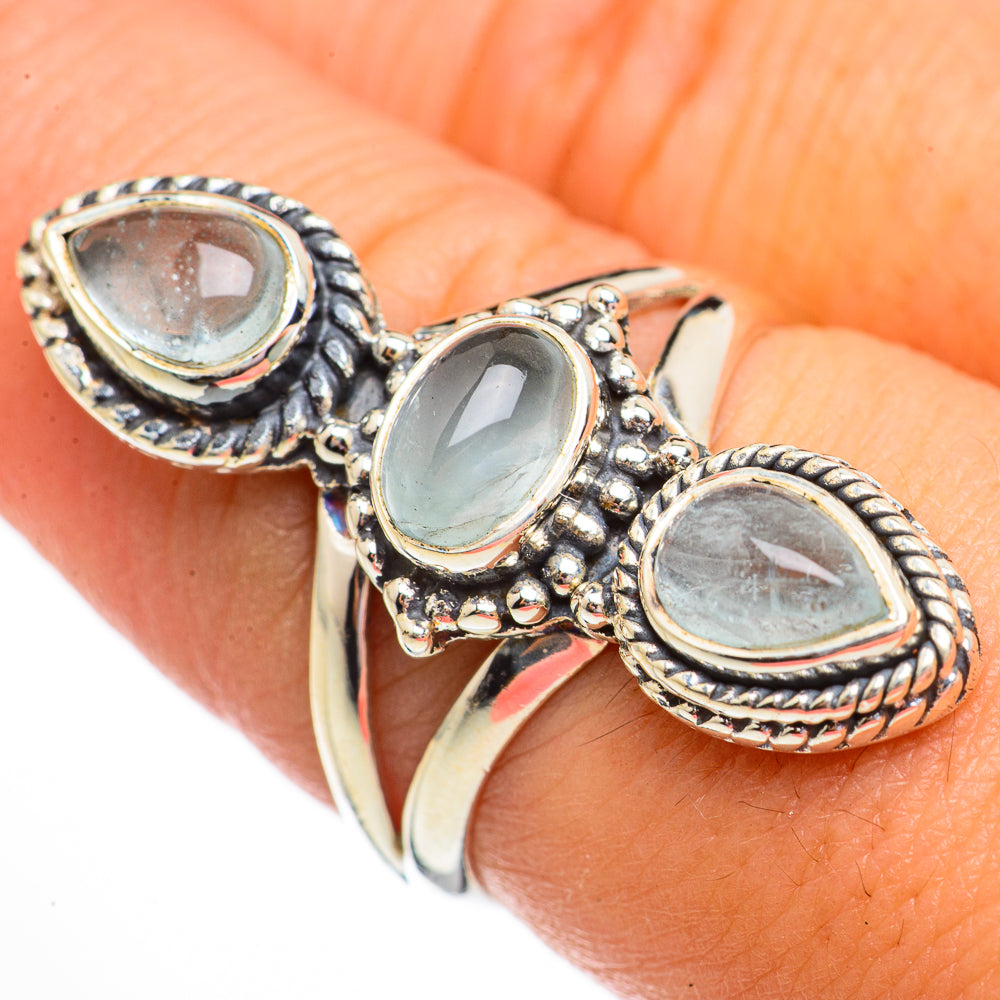 Aquamarine Rings handcrafted by Anasilvercos - RING70800