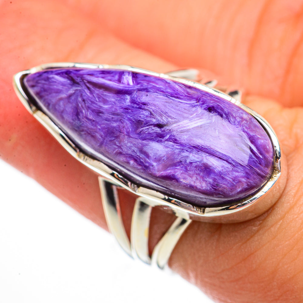 Charoite Rings handcrafted by Anasilvercos - RING70816