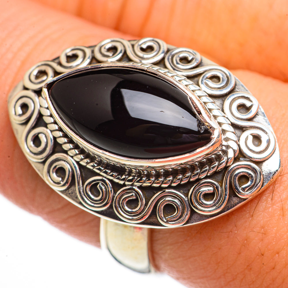 Black Onyx Rings handcrafted by Anasilvercos - RING70818