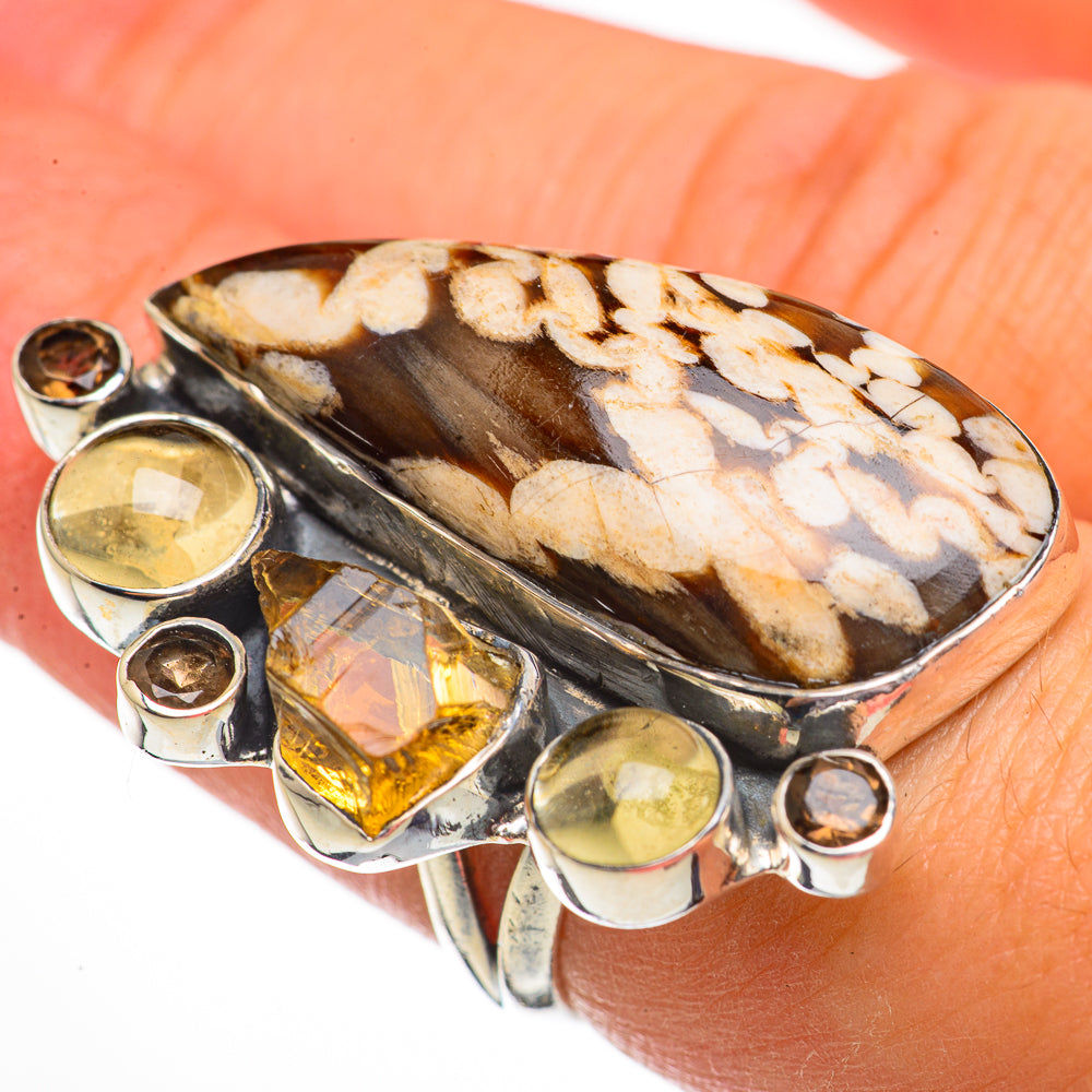 Peanut Wood Jasper Rings handcrafted by Anasilvercos - RING70820
