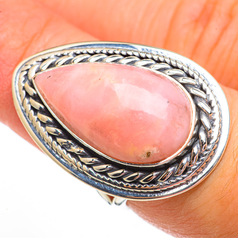 Pink Opal Rings handcrafted by Anasilvercos - RING70828