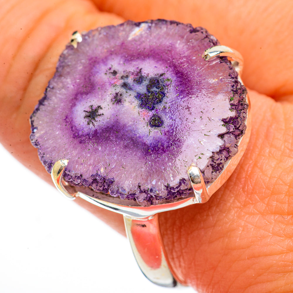Amethyst Stalactite Rings handcrafted by Anasilvercos - RING70831