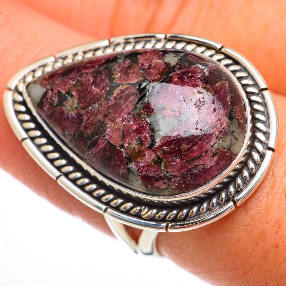 Russian Eudialyte Rings handcrafted by Anasilvercos - RING70833