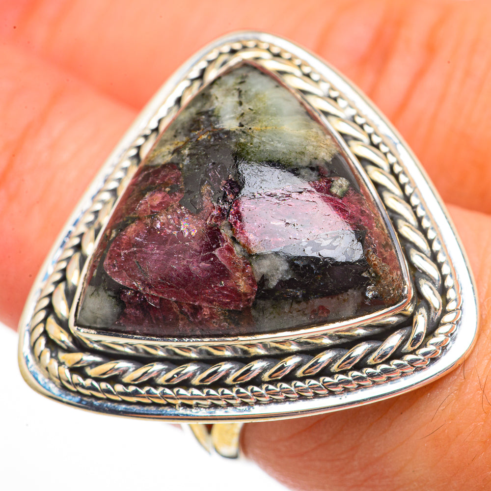 Russian Eudialyte Rings handcrafted by Anasilvercos - RING70834