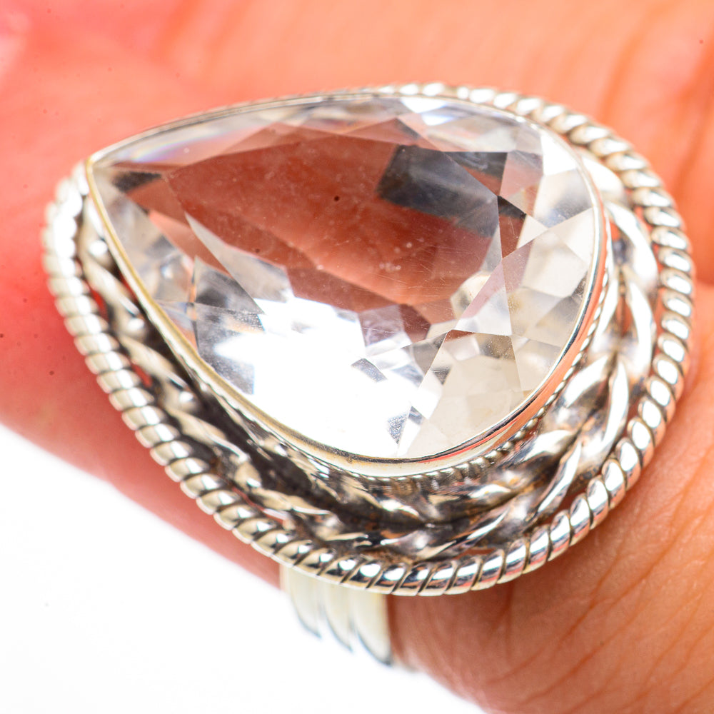 White Quartz Rings handcrafted by Anasilvercos - RING70840