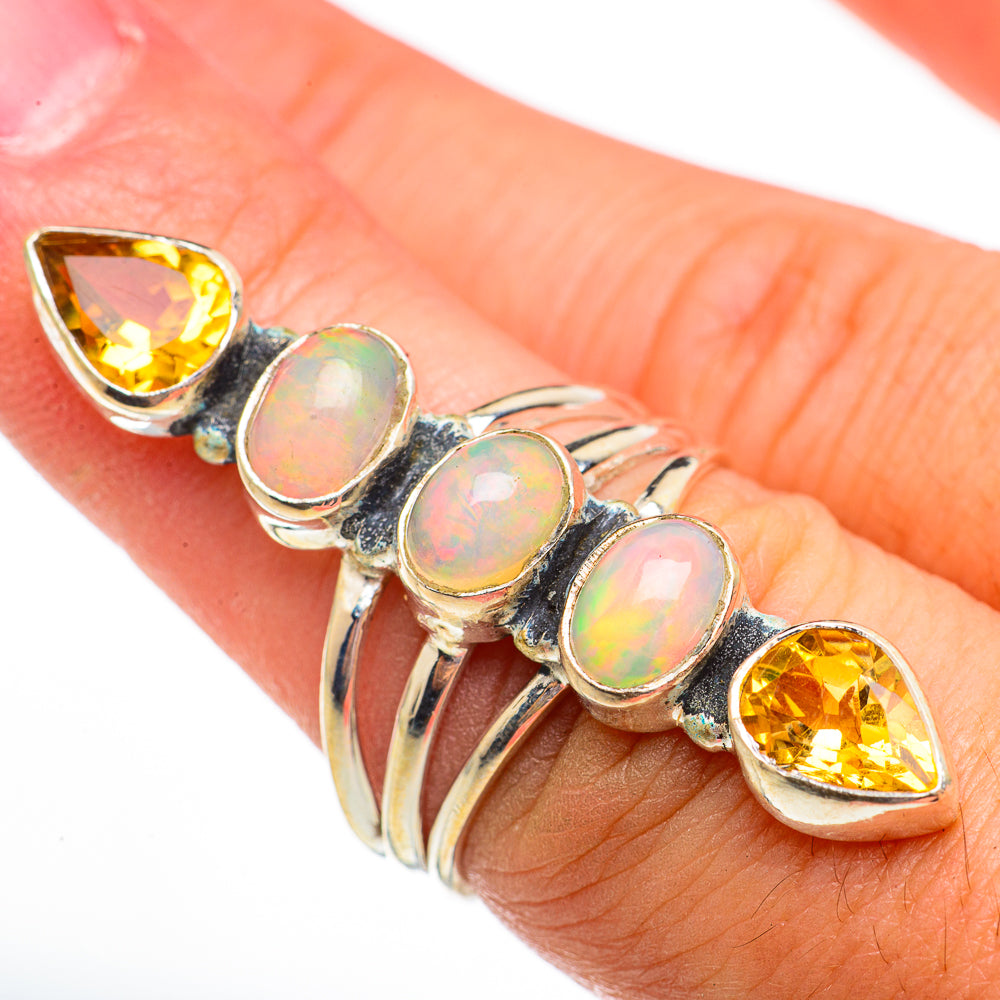 Ethiopian Opal Rings handcrafted by Anasilvercos - RING70848