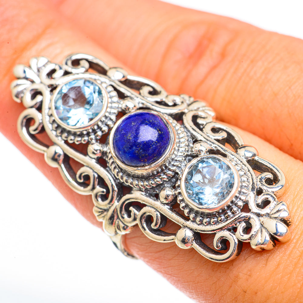 Lapis Lazuli Rings handcrafted by Anasilvercos - RING70857