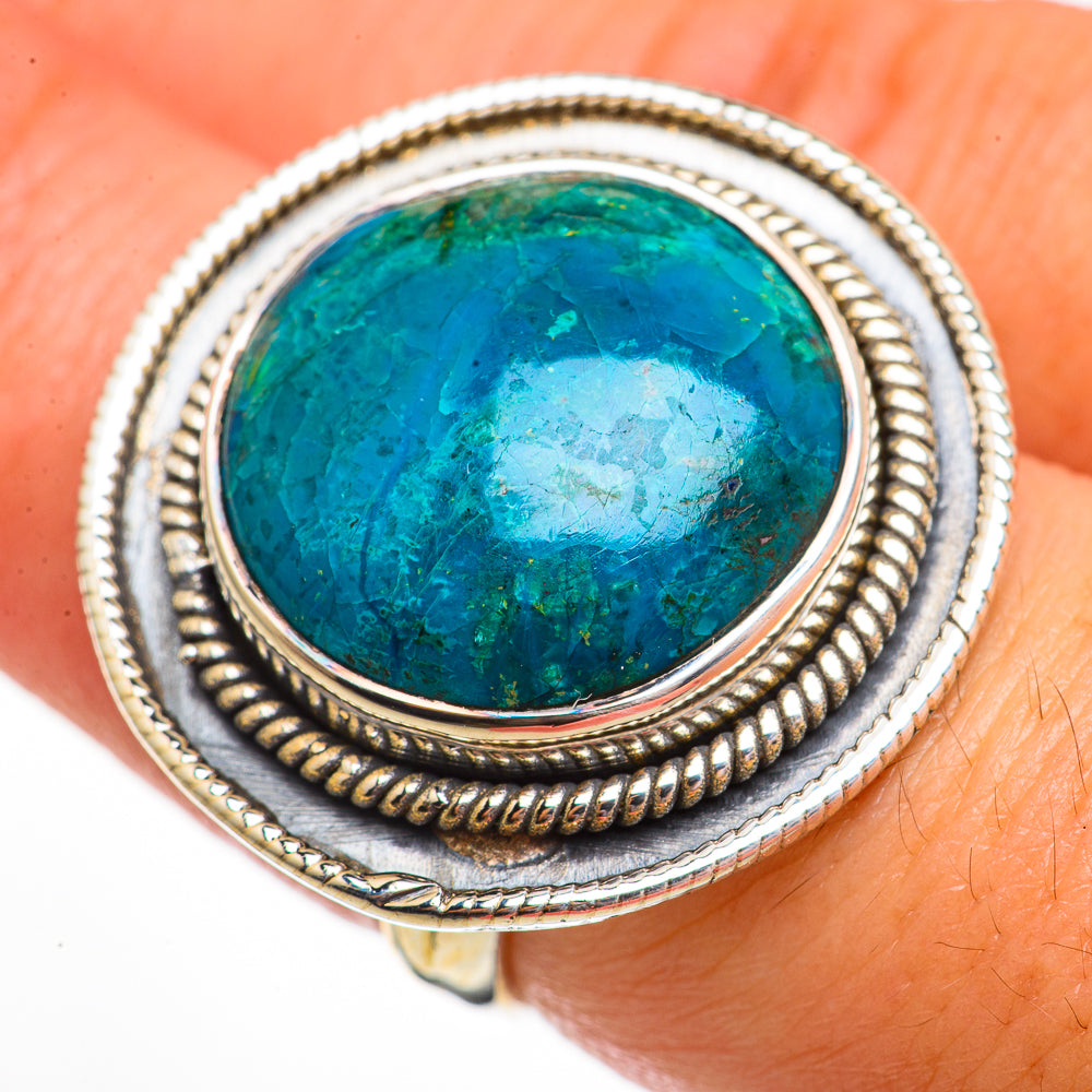 Chrysocolla Rings handcrafted by Anasilvercos - RING70859