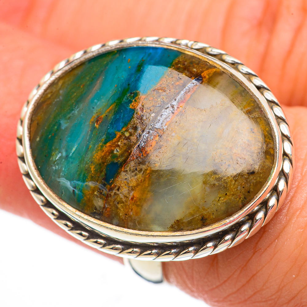 Peruvian Opal Rings handcrafted by Anasilvercos - RING70862