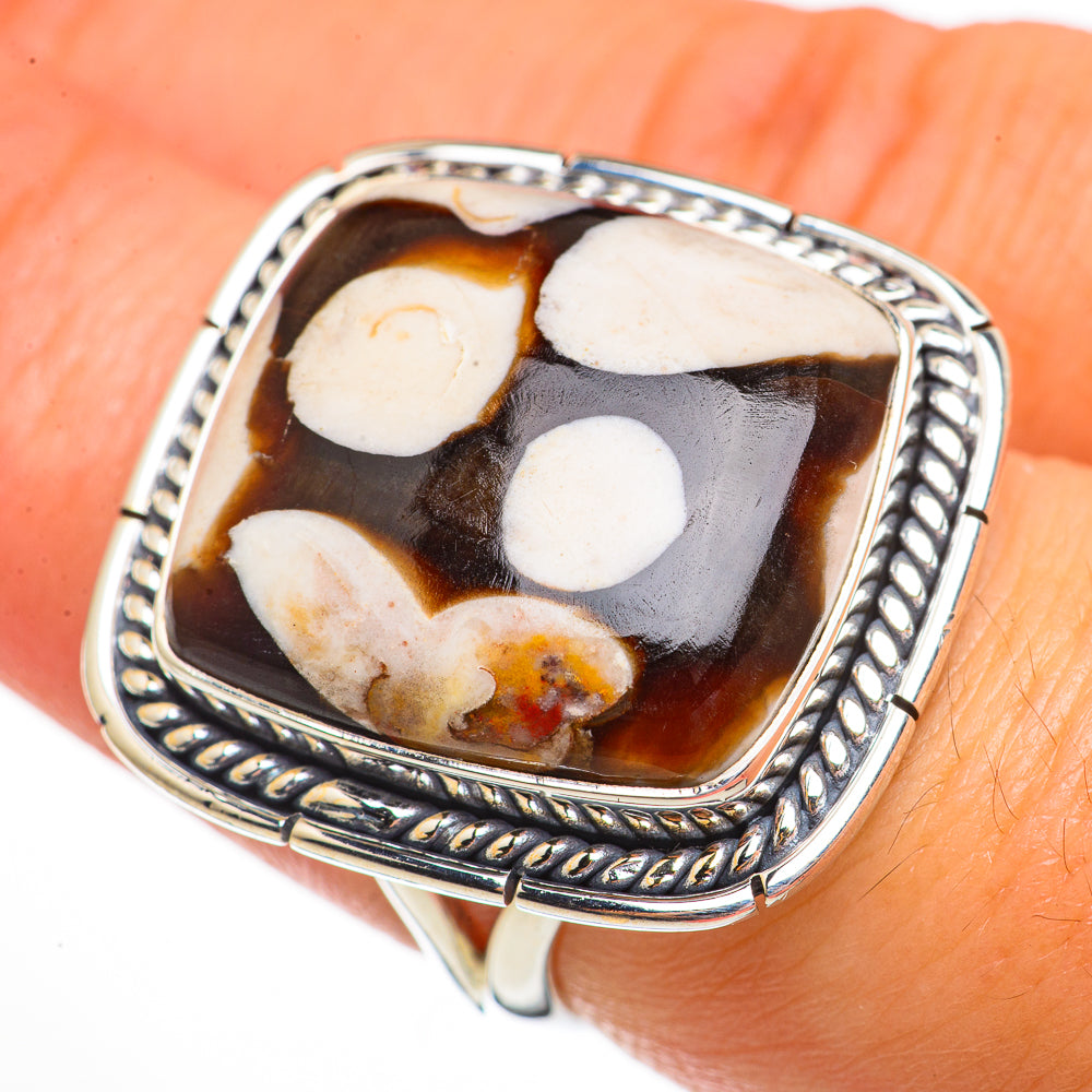 Peanut Wood Jasper Rings handcrafted by Anasilvercos - RING70867