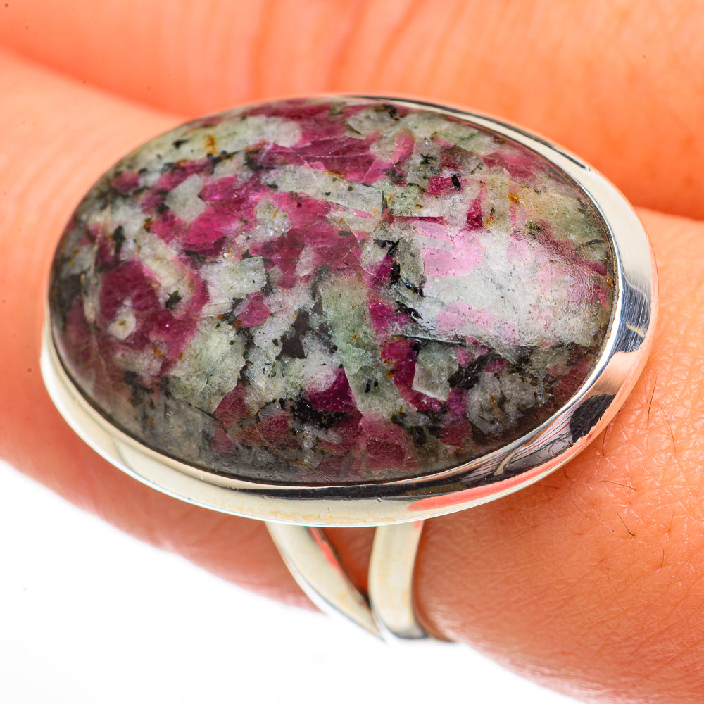 Russian Eudialyte Rings handcrafted by Anasilvercos - RING70870