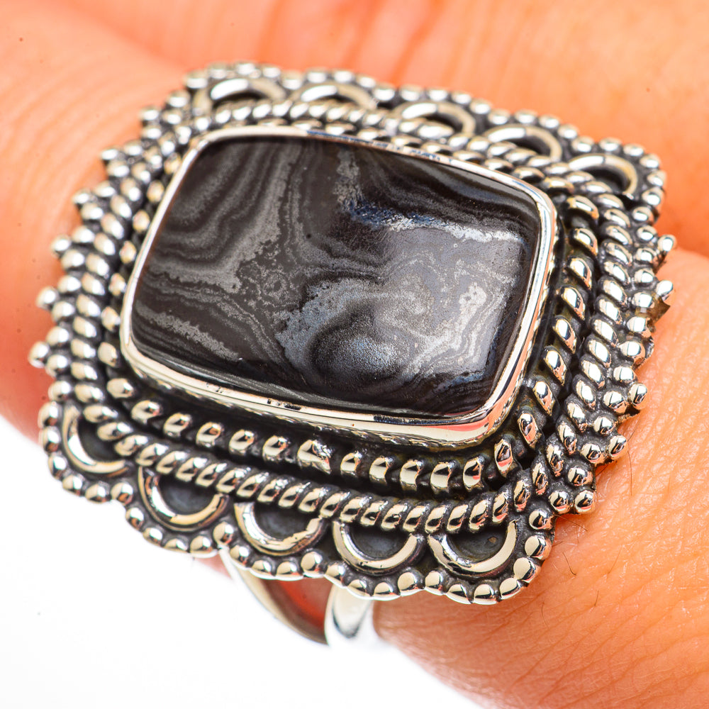 Psilomelane Rings handcrafted by Anasilvercos - RING70875
