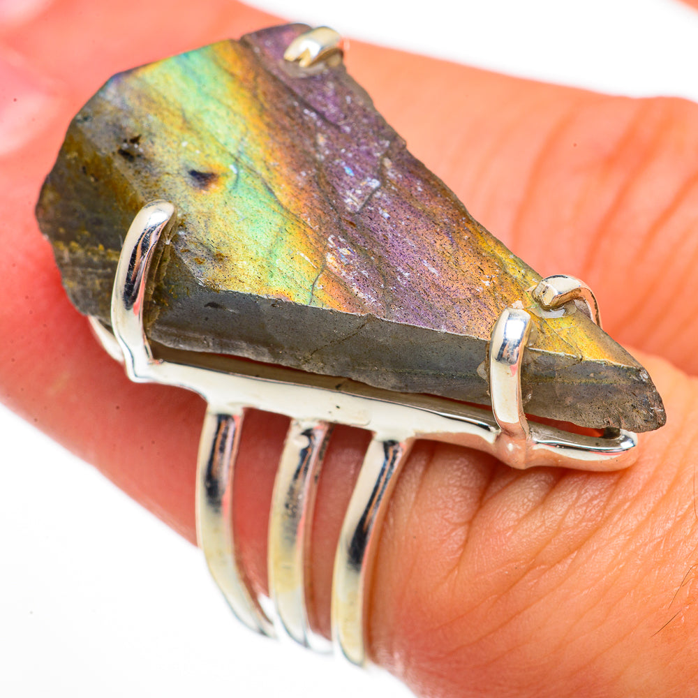 Labradorite Rings handcrafted by Anasilvercos - RING70883