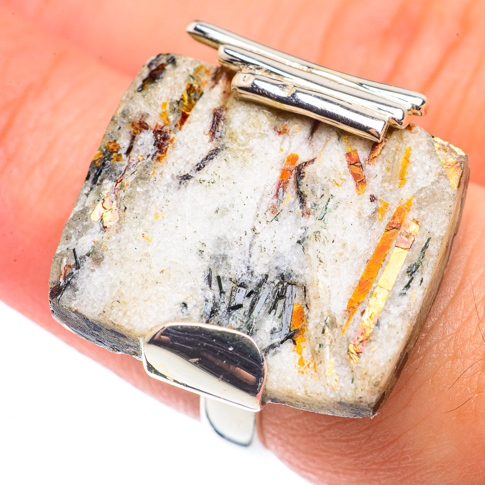 Astrophyllite Rings handcrafted by Anasilvercos - RING70899