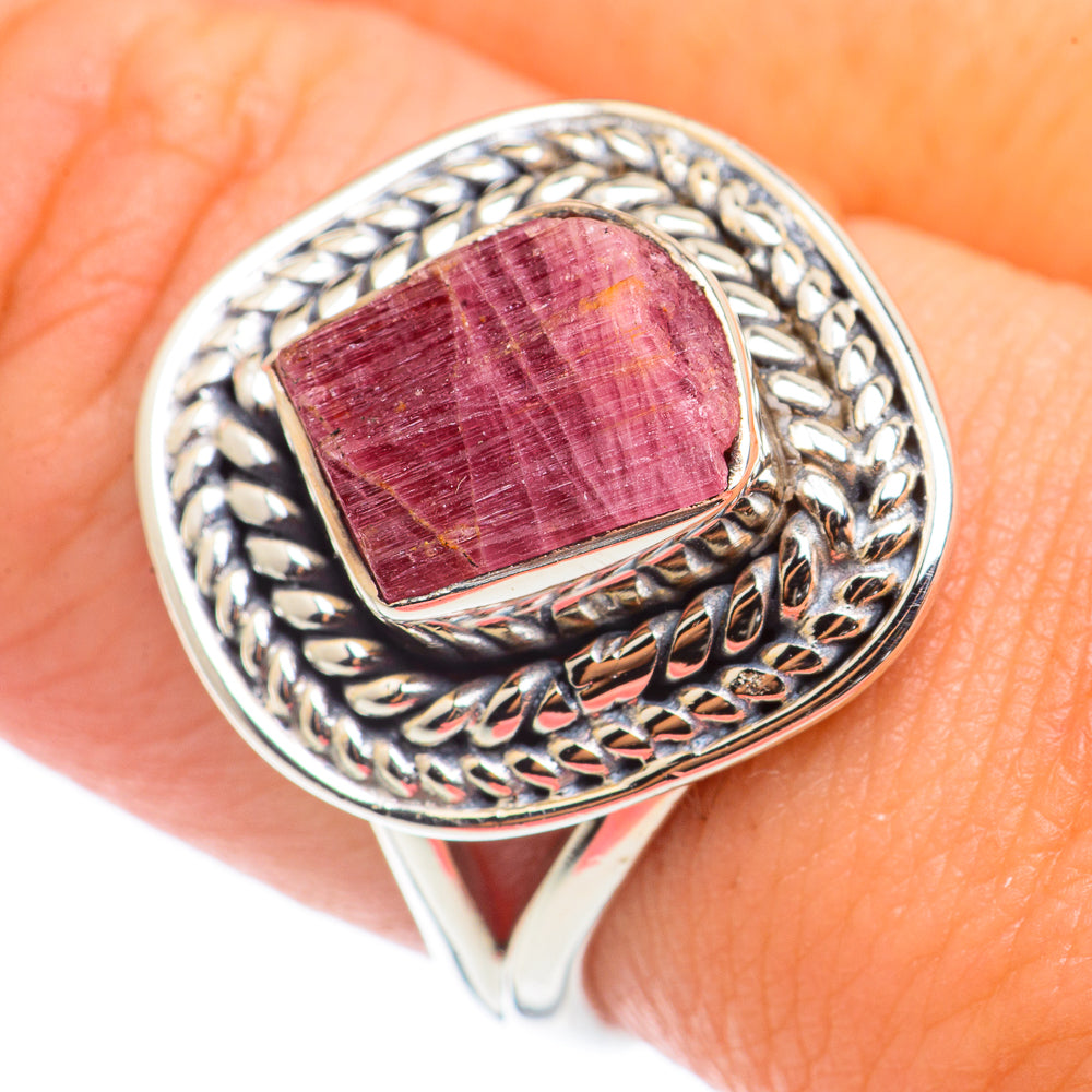 Pink Tourmaline Rings handcrafted by Anasilvercos - RING70905