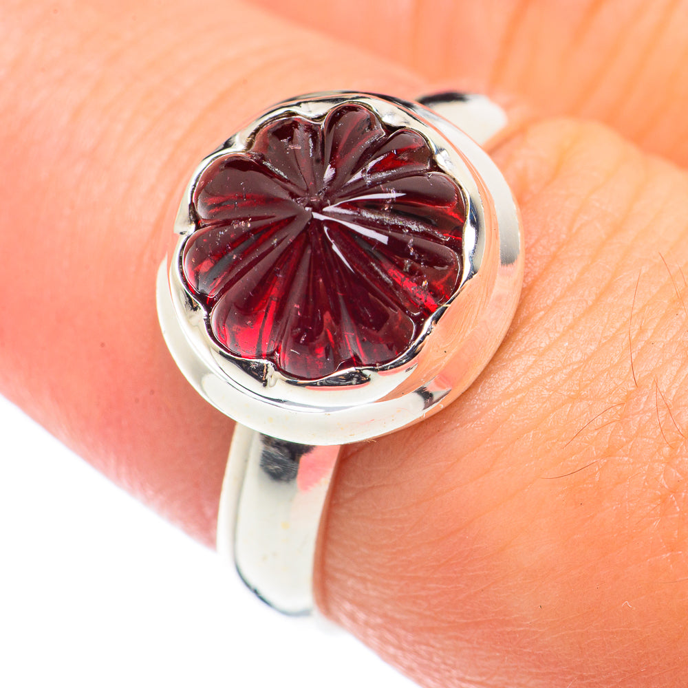 Garnet Rings handcrafted by Anasilvercos - RING70908