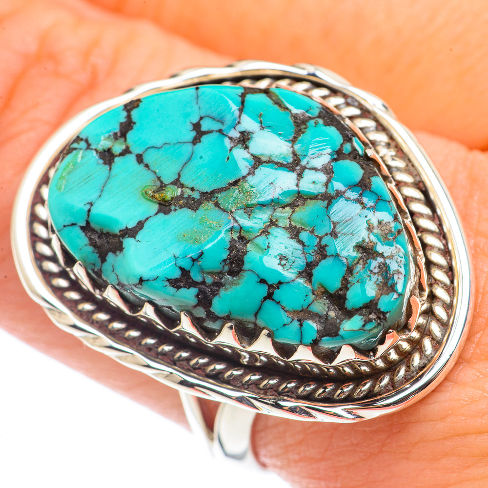 Tibetan Turquoise Rings handcrafted by Anasilvercos - RING70932