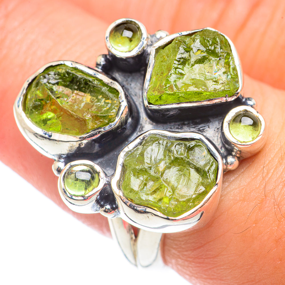 Peridot Rings handcrafted by Anasilvercos - RING70935
