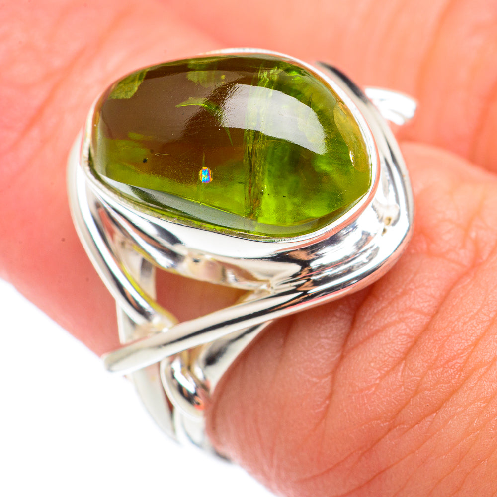 Peridot Rings handcrafted by Anasilvercos - RING70936
