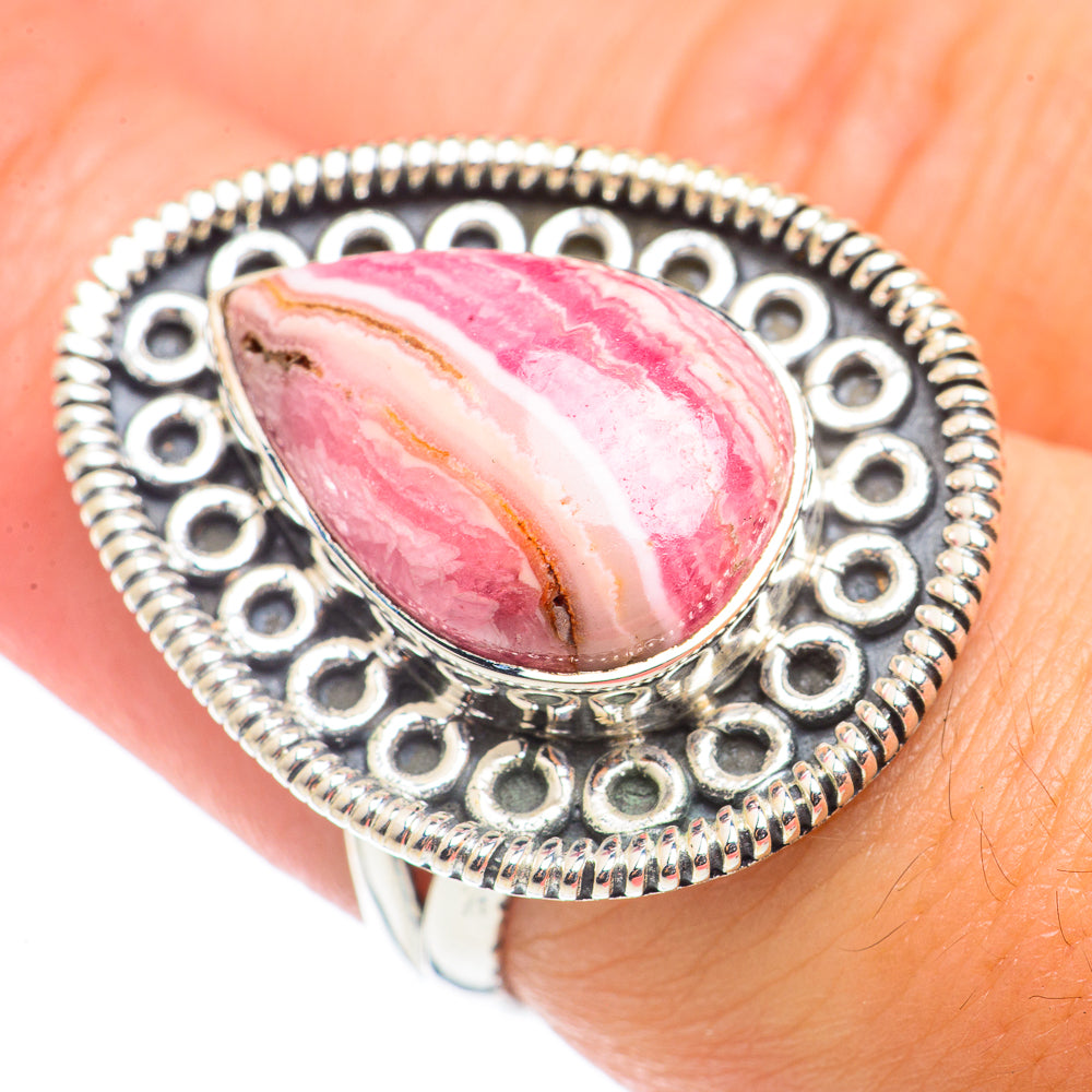 Rhodochrosite Rings handcrafted by Anasilvercos - RING70946