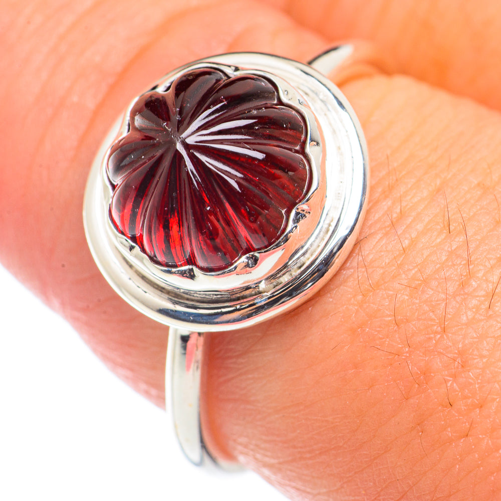 Garnet Rings handcrafted by Anasilvercos - RING70950