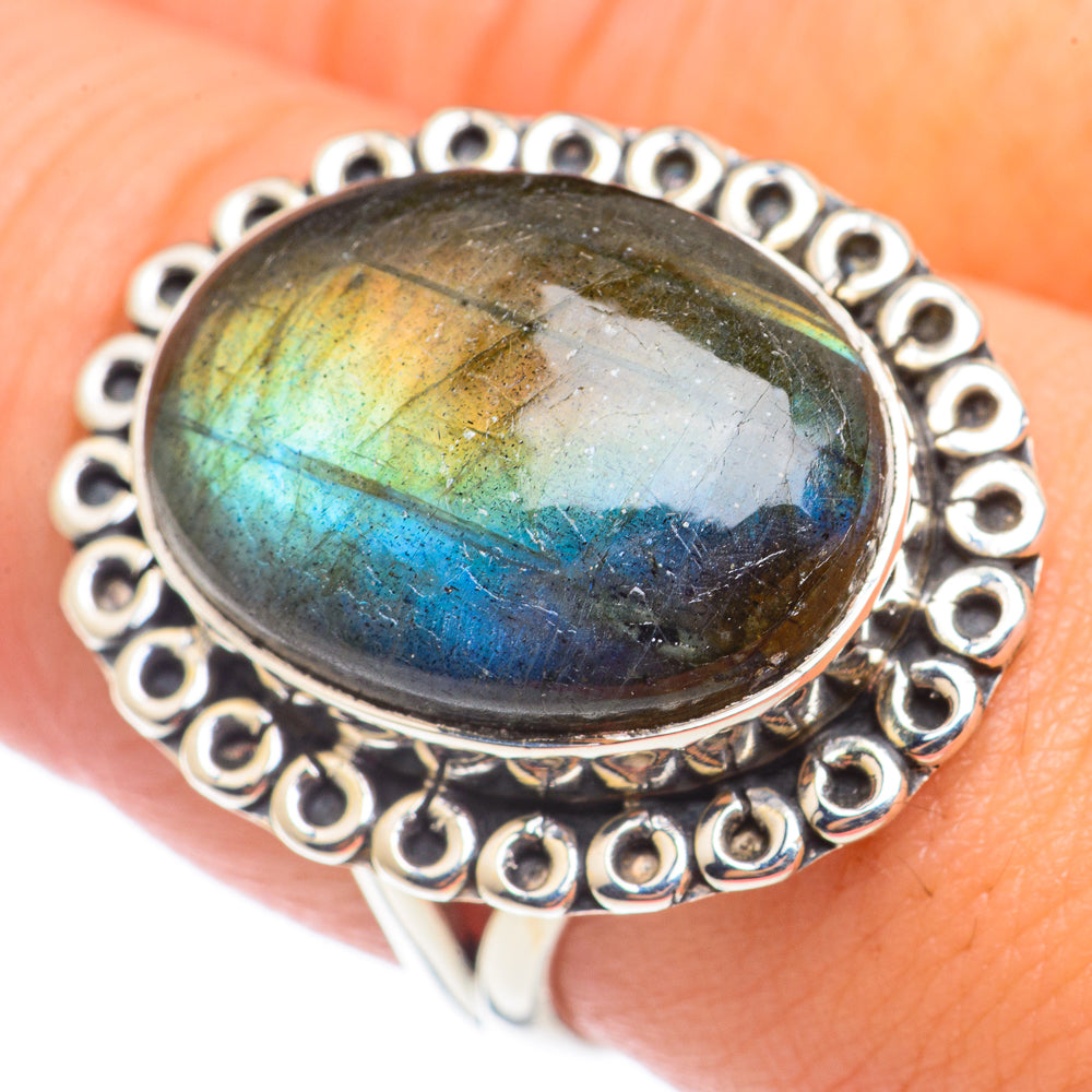 Labradorite Rings handcrafted by Anasilvercos - RING70963