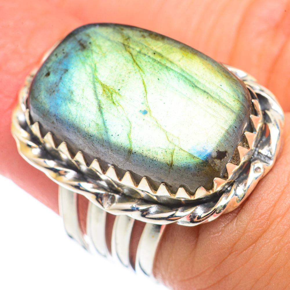 Labradorite Rings handcrafted by Anasilvercos - RING70977