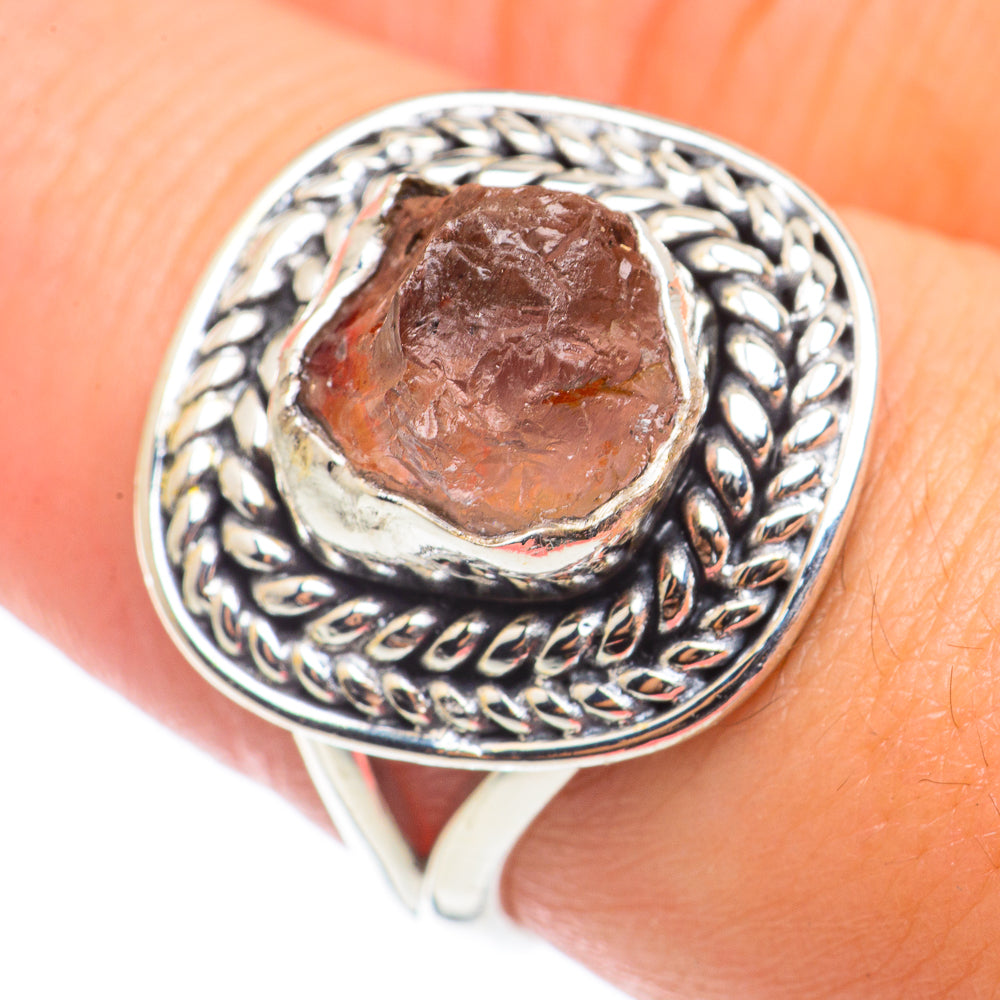 Rose Quartz Rings handcrafted by Anasilvercos - RING70989