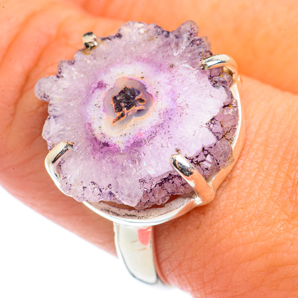 Amethyst Stalactite Rings handcrafted by Anasilvercos - RING70992