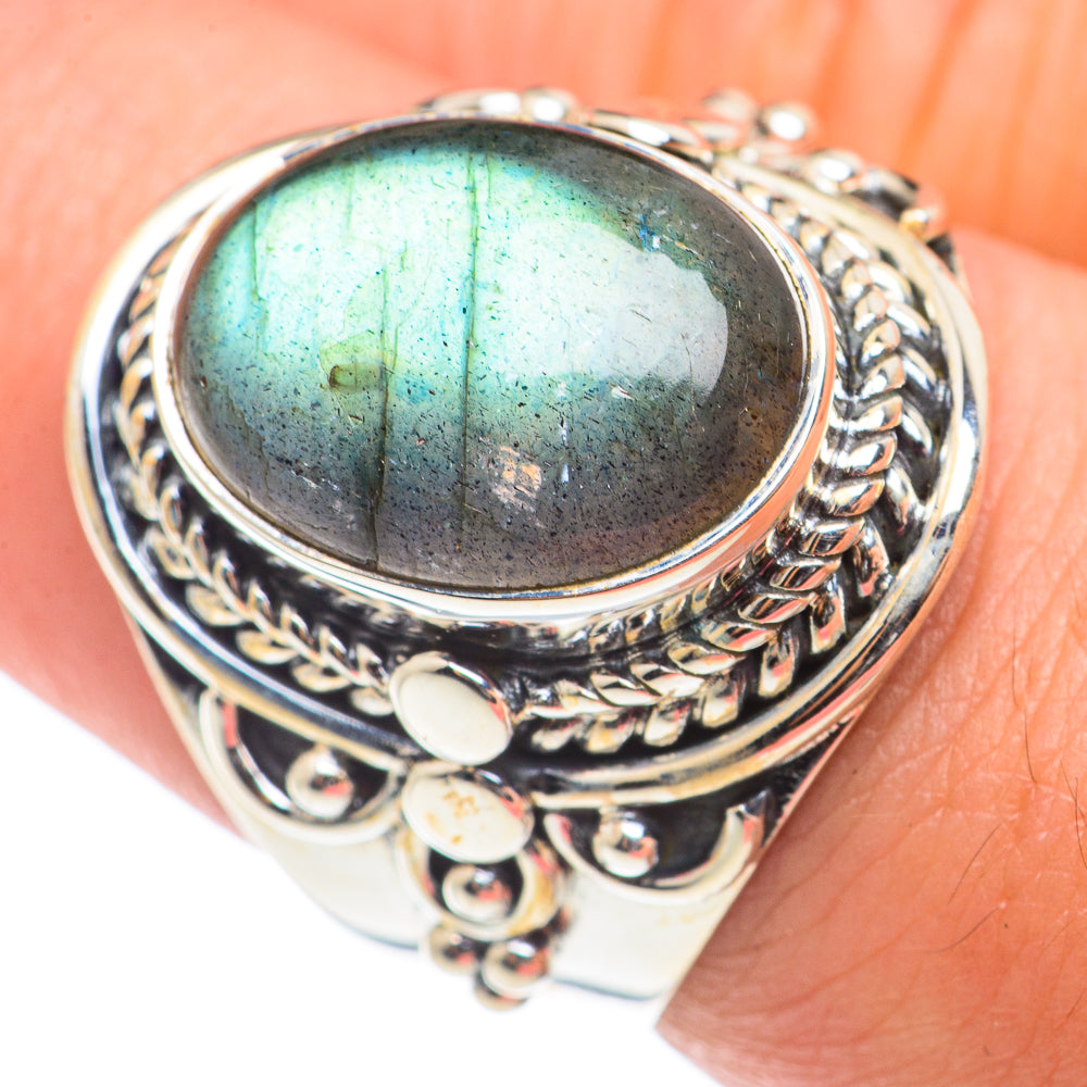 Labradorite Rings handcrafted by Anasilvercos - RING71012