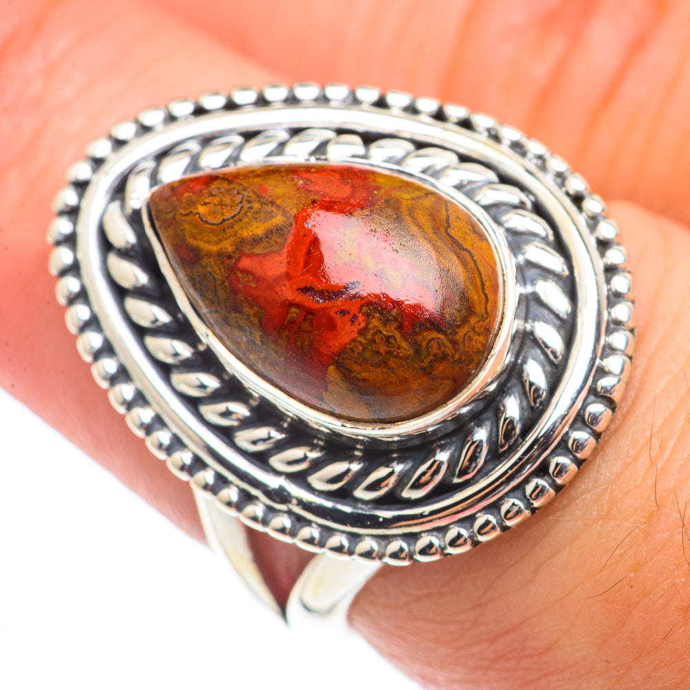 Moroccan Agate Rings handcrafted by Anasilvercos - RING71017
