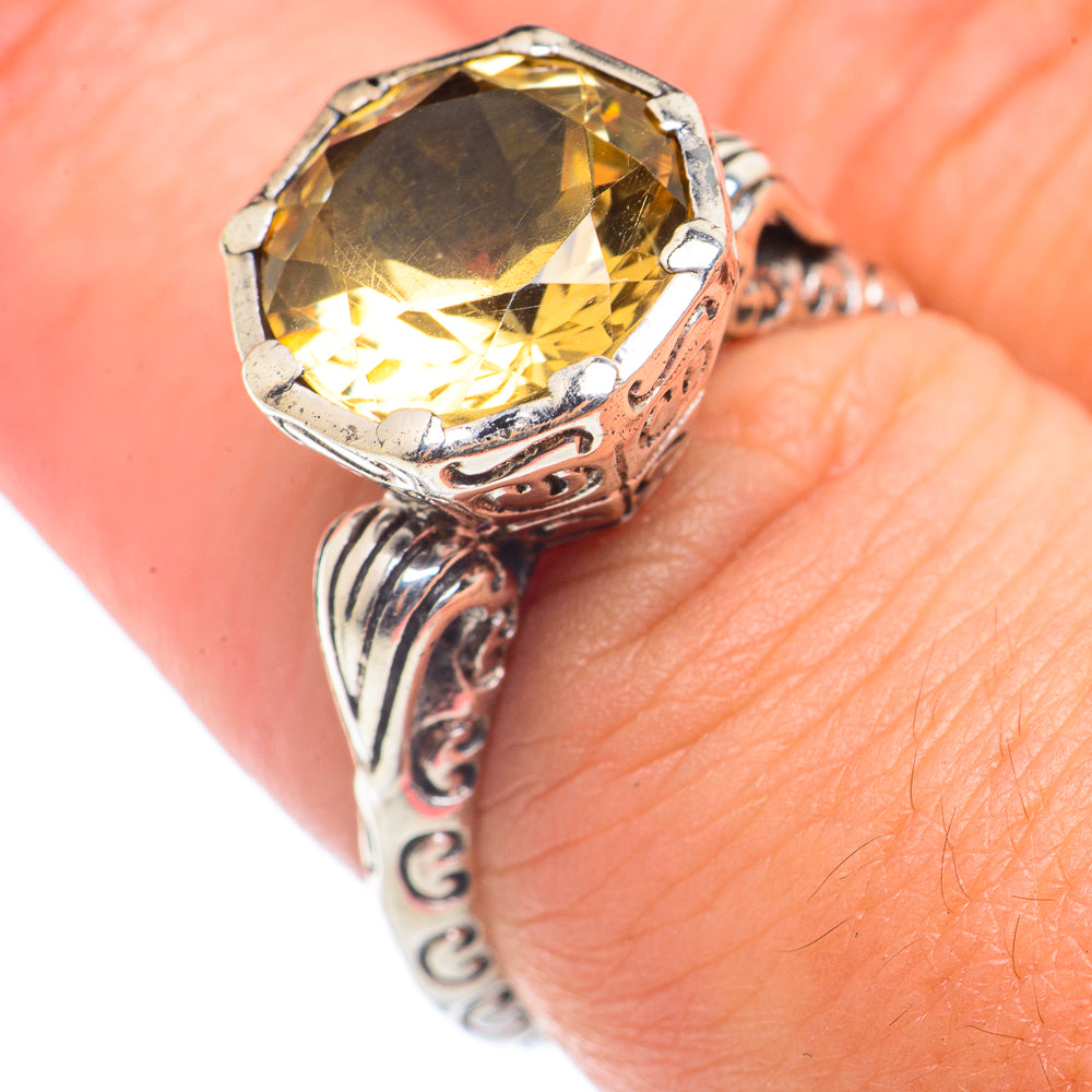 Citrine Rings handcrafted by Anasilvercos - RING71019
